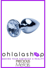Precious Metals Silver Butt Plug- Small